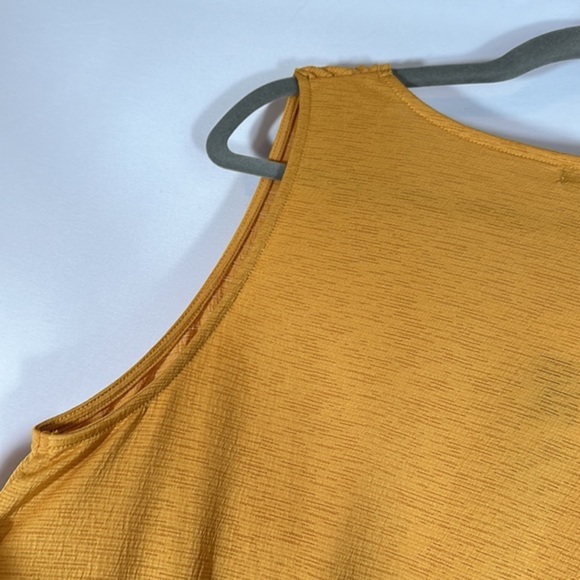Love & Legend Mustard Yellow Ruffle Tank Top NWT - Picture 9 of 9